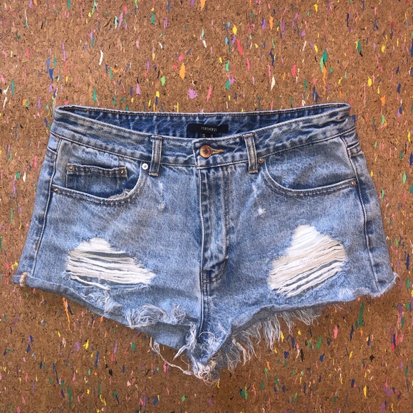 Forever 21 Denim Cutoffs - Picture 3 of 8